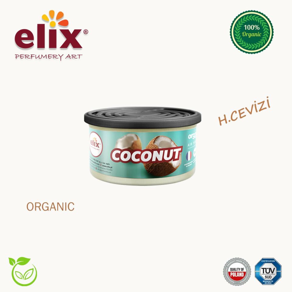 ELIX Organik Metal Kutuda Dogal Liflere Emdirilmis Özel Aromali Koku - H.Cevizi