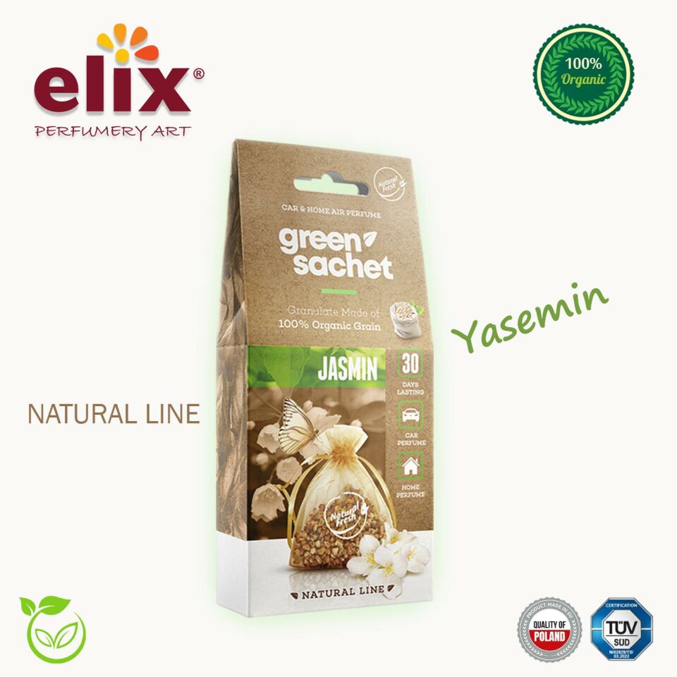 ELIX Natural Ahsap Granüllere Emdirilmis Özel Aromali Koku - Yasemin