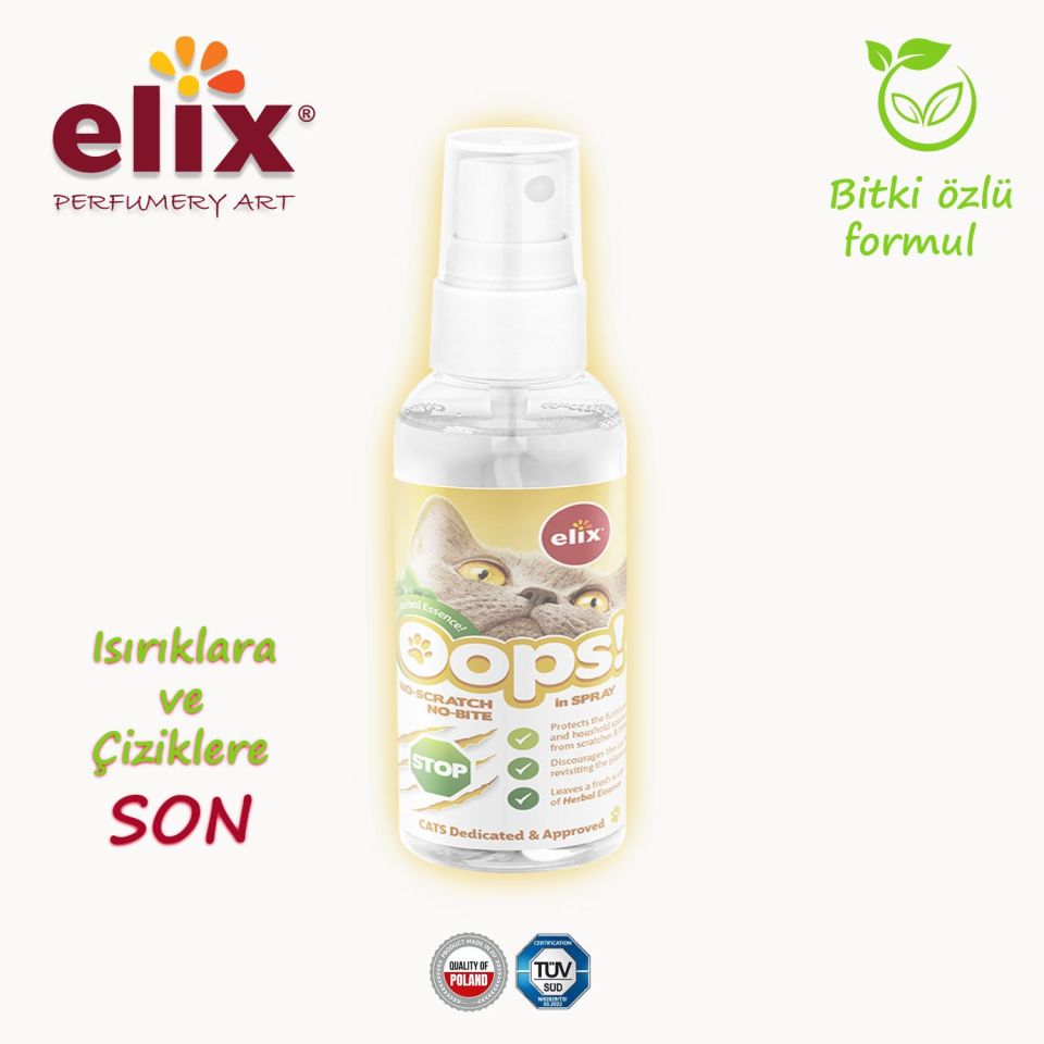 ELIX Bitki Özlü Kedi Kovucu Sprey 75ml.