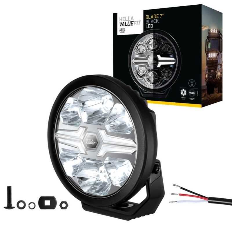 Hella Off-Road Valuefit Blade Led Uzun Far Siyah 22W 7'' Beyaz Isik 1FJ357198-041