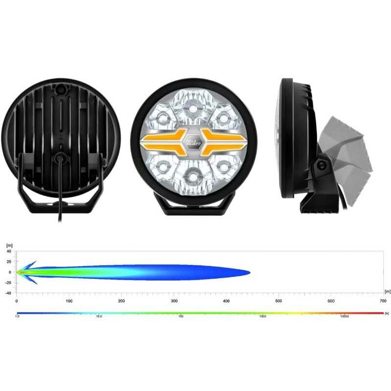 Hella Off-Road Valuefit Blade Led Uzun Far Siyah 22W 7'' Beyaz-Amber Isik 1FJ357198-061
