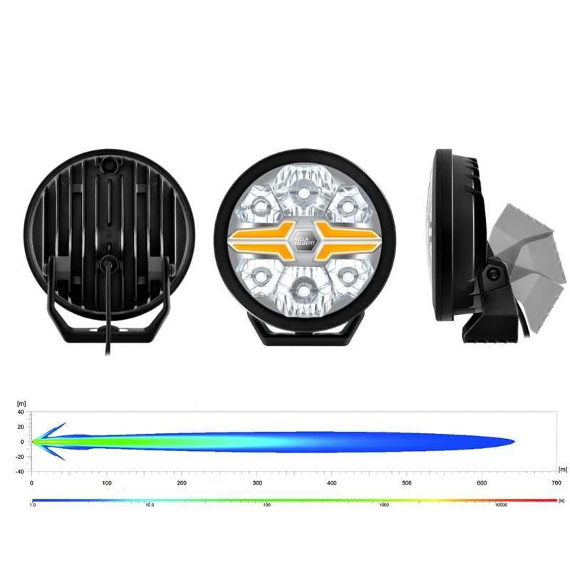 Hella Off-Road Valuefit Blade Led Uzun Far Siyah 36W 7'' Beyaz-Amber Isik 1FJ357198-071