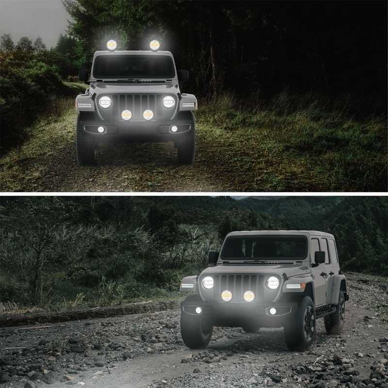 Hella Off-Road Valuefit Blade Led Uzun Far Siyah 36W 7'' Beyaz-Amber Isik 1FJ357198-071