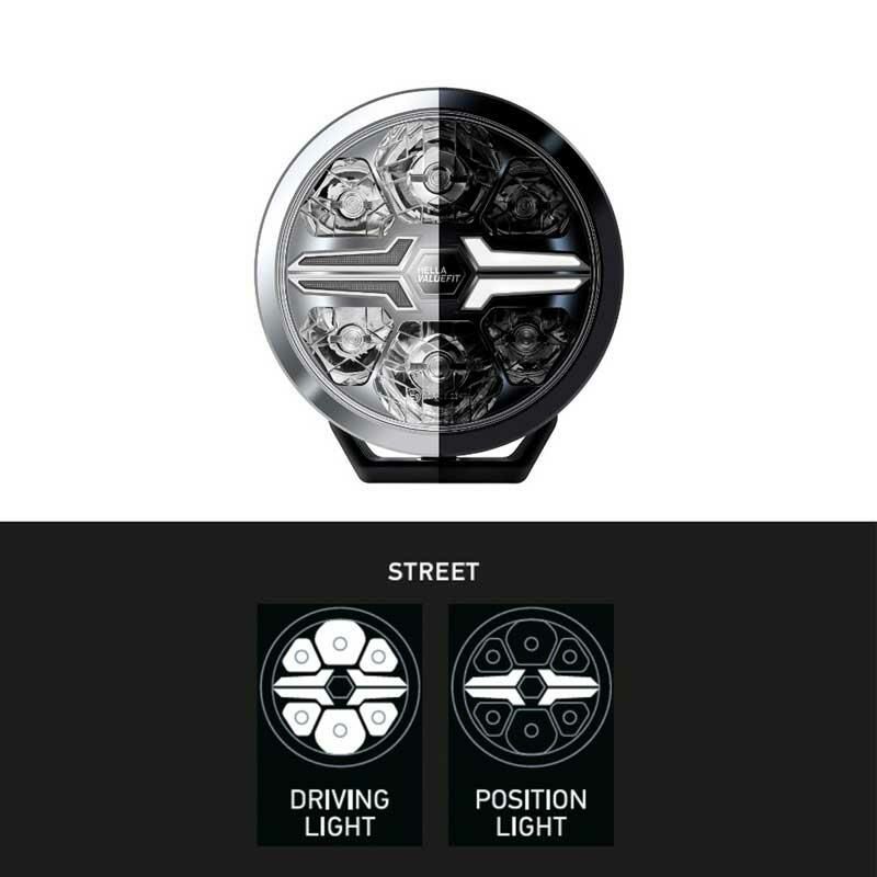 Hella Off-Road Valuefit Blade Led Uzun Far Krom 17W 9'' Beyaz Isik 1FJ357199-001