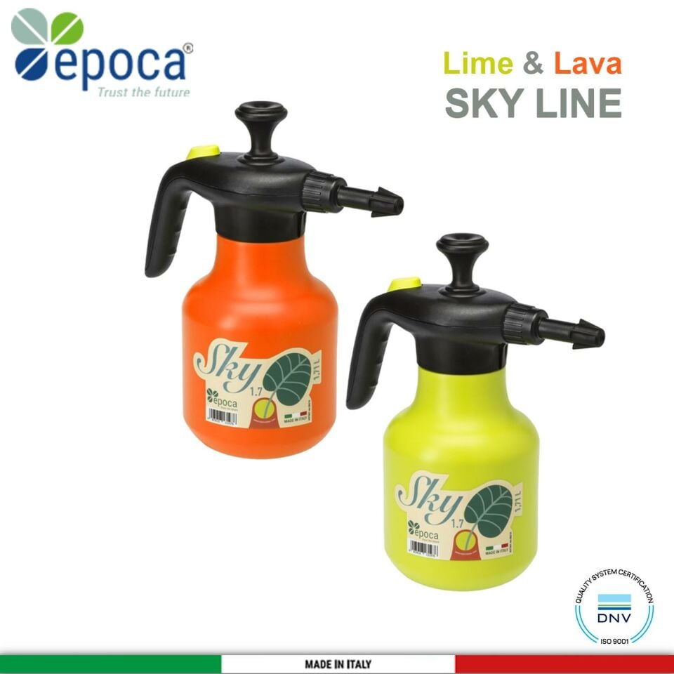 Epoca SKY 1,7 Lava - Yesil ve Kiremit Rengi Sivi Püskürtme  Pompasi 1,7Lt.