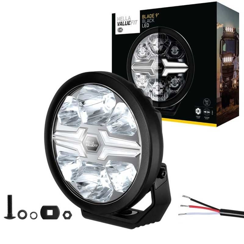 Hella Off-Road Valuefit Blade Led Uzun Far Siyah 17W 9'' Beyaz Isik 1FJ357199-041