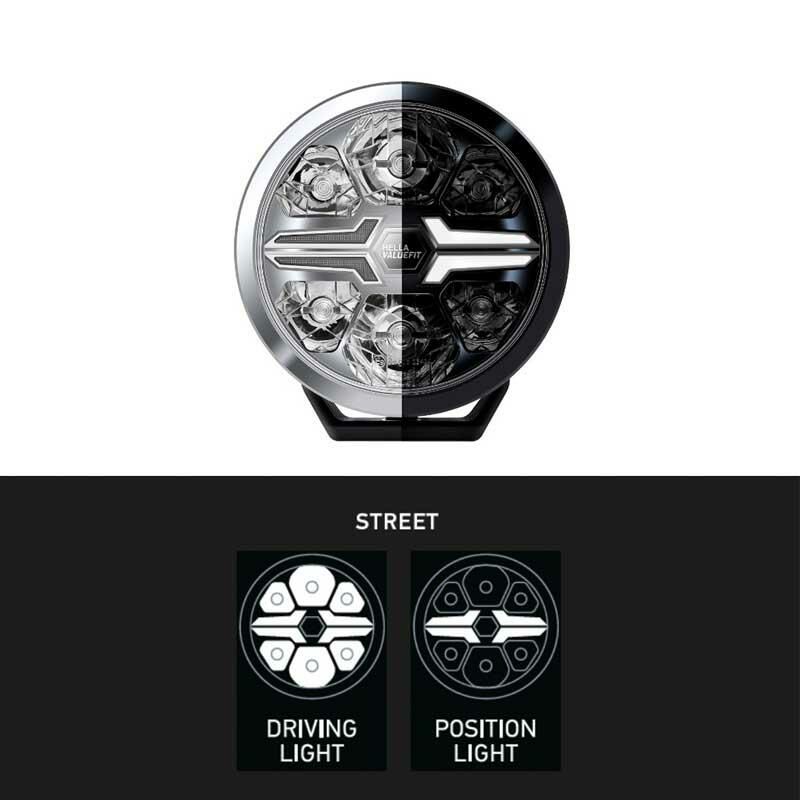Hella Off-Road Valuefit Blade Led Uzun Far Siyah 17W 9'' Beyaz Isik 1FJ357199-041