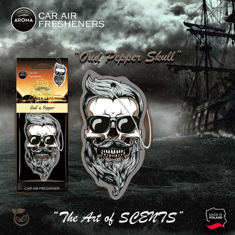 Aroma Cellulose Asma Koku -  Oud&Pepper Skull