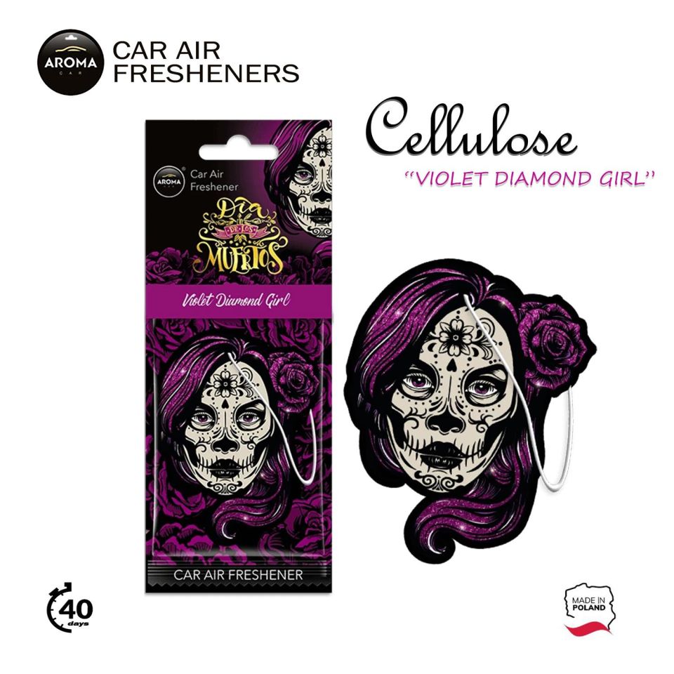 Aroma Cellulose Asma Koku -  Skull Violet Girl