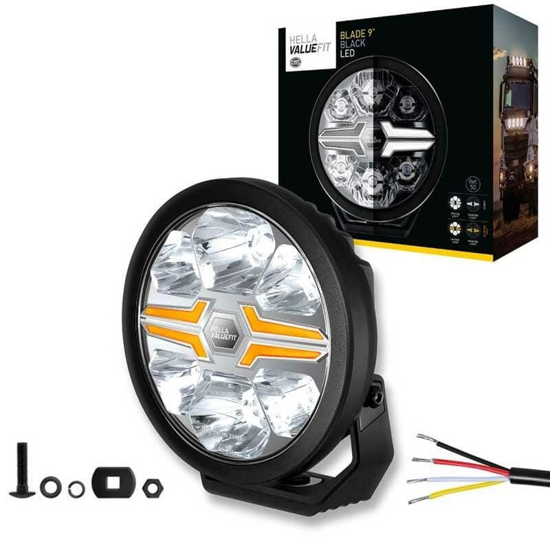 Hella Off-Road Valuefit Blade Led Uzun Far Siyah 18W 9'' Beyaz-Amber Isik 1FJ357199-071