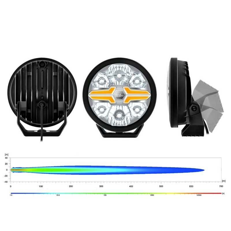Hella Off-Road Valuefit Blade Led Uzun Far Siyah 18W 9'' Beyaz-Amber Isik 1FJ357199-071