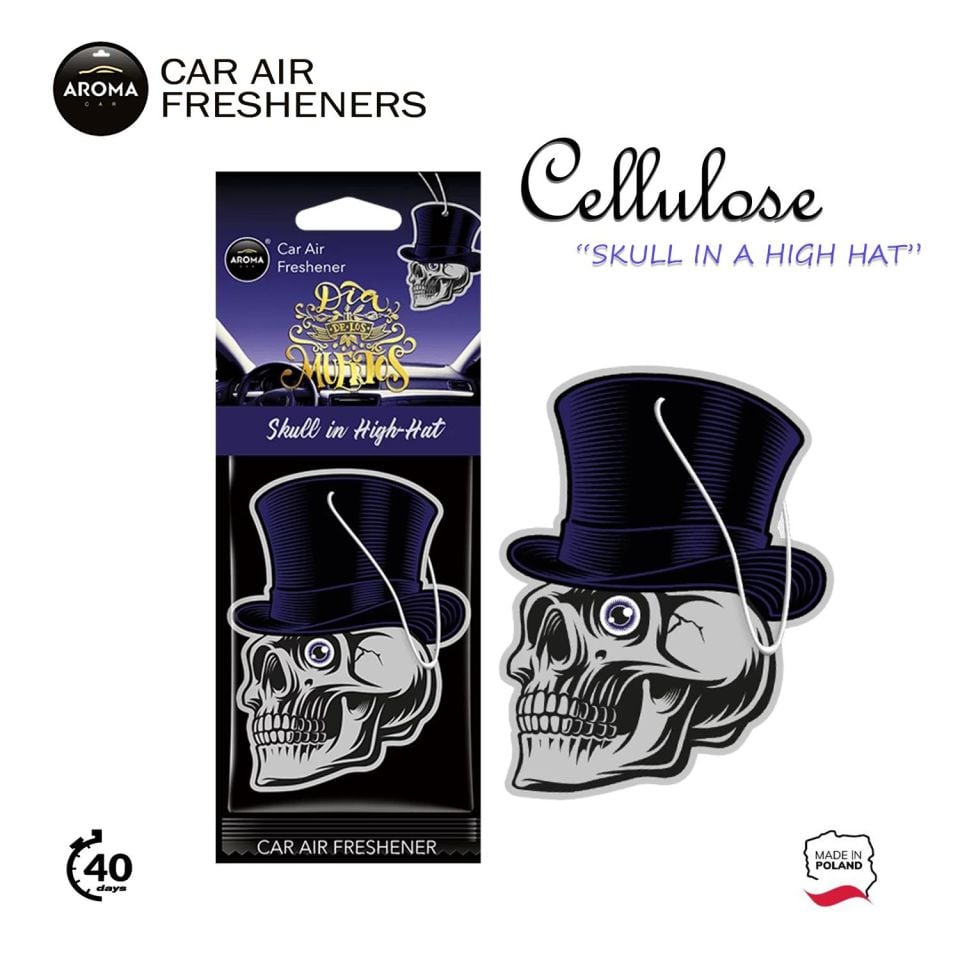 Aroma Cellulose Asma Koku - Skull in High Hat