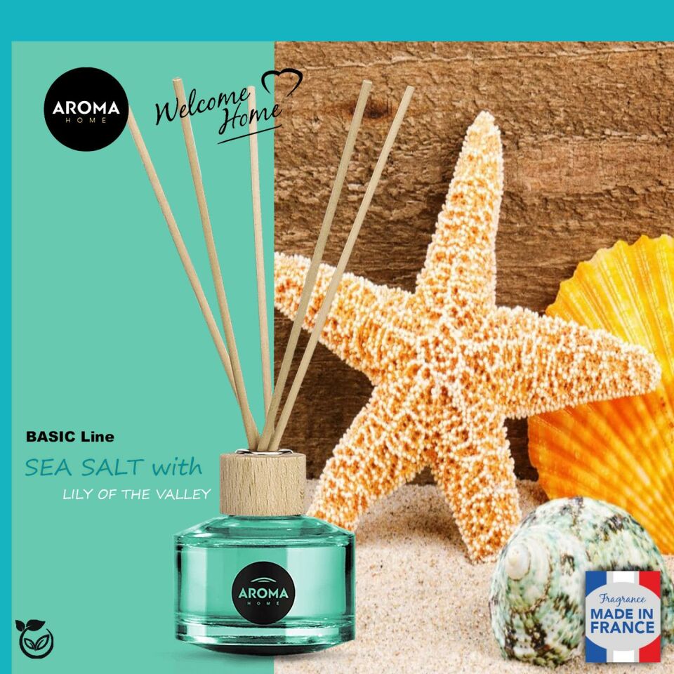 Aroma Home Basic Line Sea Likit Koku Salt With Lily Of The Valley 50ml.