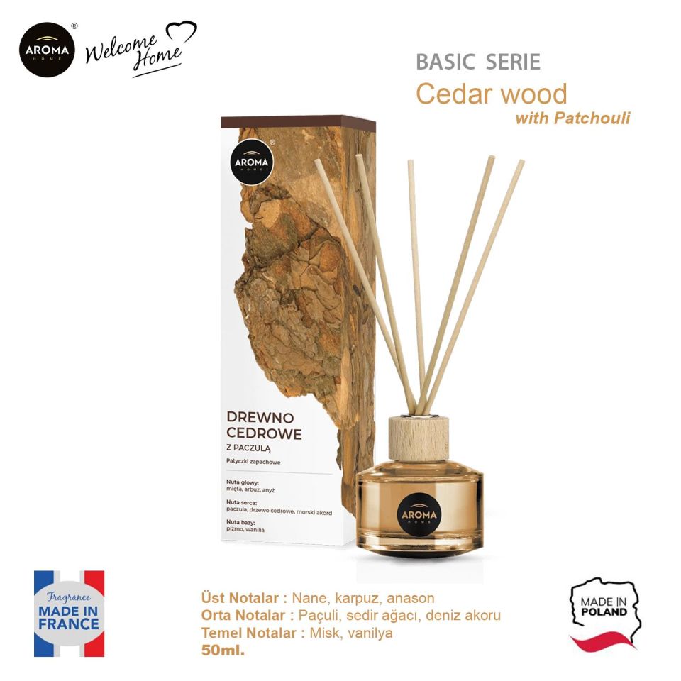 Aroma Home Basic Line Likit Koku Cedar Wood With Patchouli 50ml.