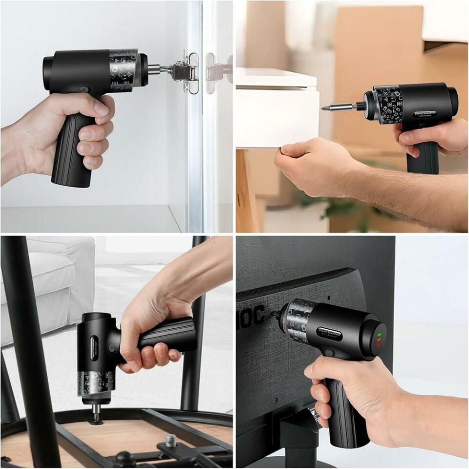 Kingsdun Sarjli Tornavida Seti 35 Parçali Manyetik Uç 5V 2500mAH
