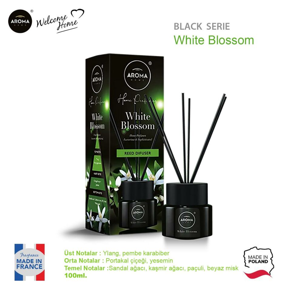 Aroma Home Black Series Likit Koku White Blossom  100ml.