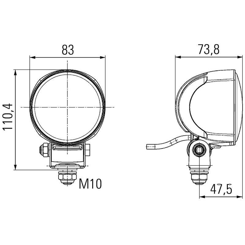 Hella Off-Road Led Lamba 12V-24V Modul 70 Gen. III 1G0996276-451