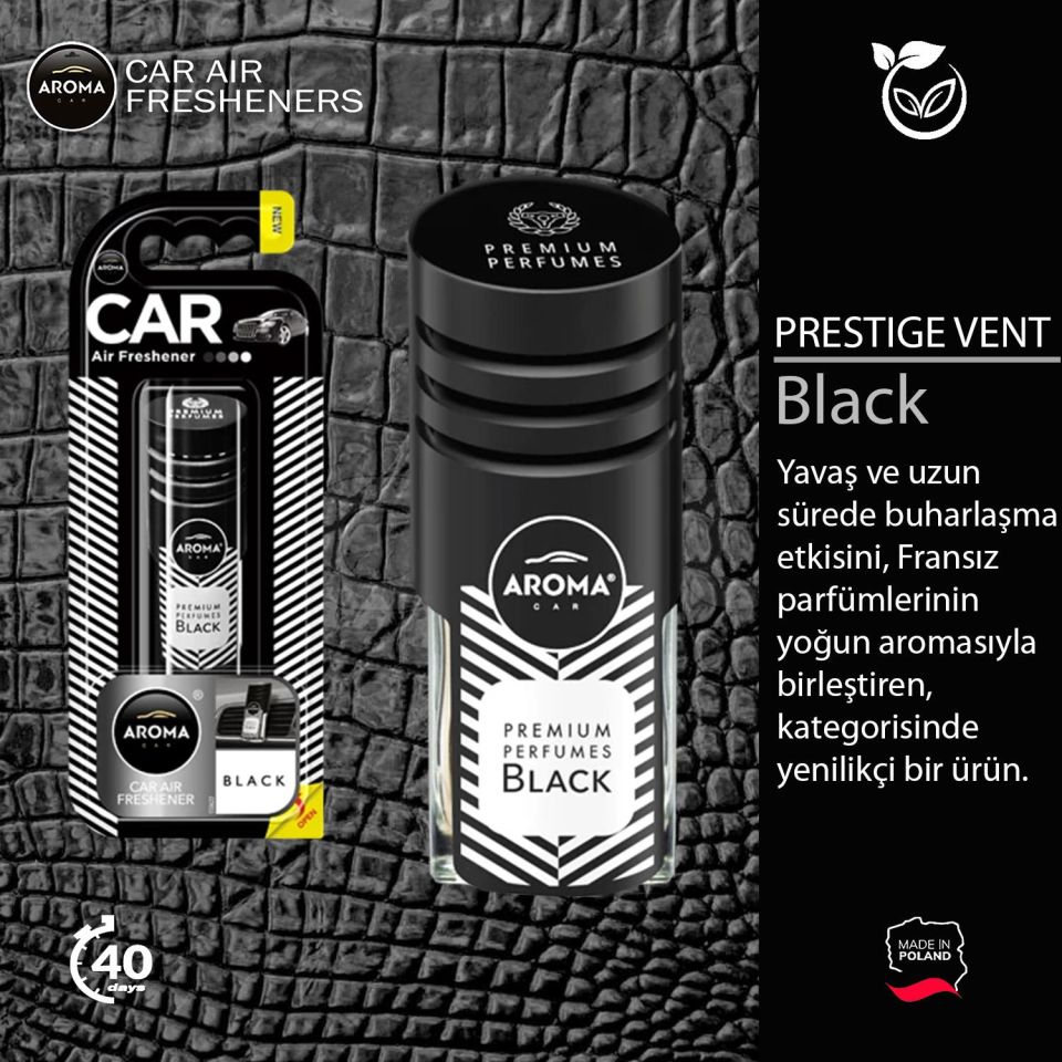 Aroma Prestij Kalorifer Geçme Koku - Siyah