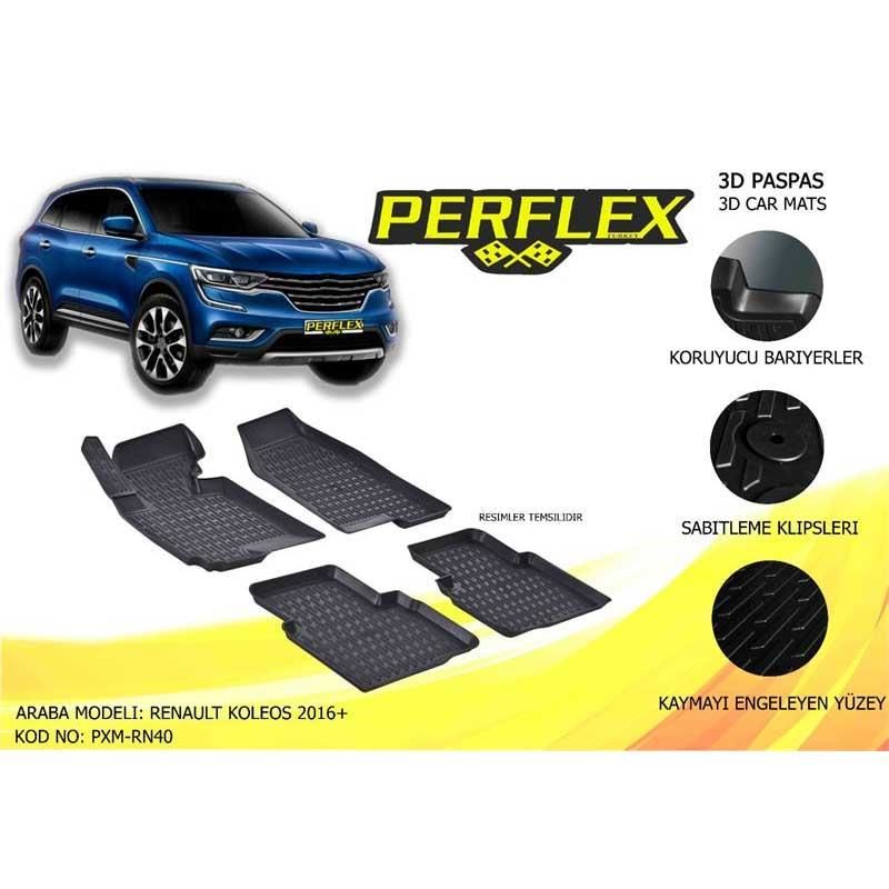 Perflex Paspas 3D Havuzlu Koleos 2016+