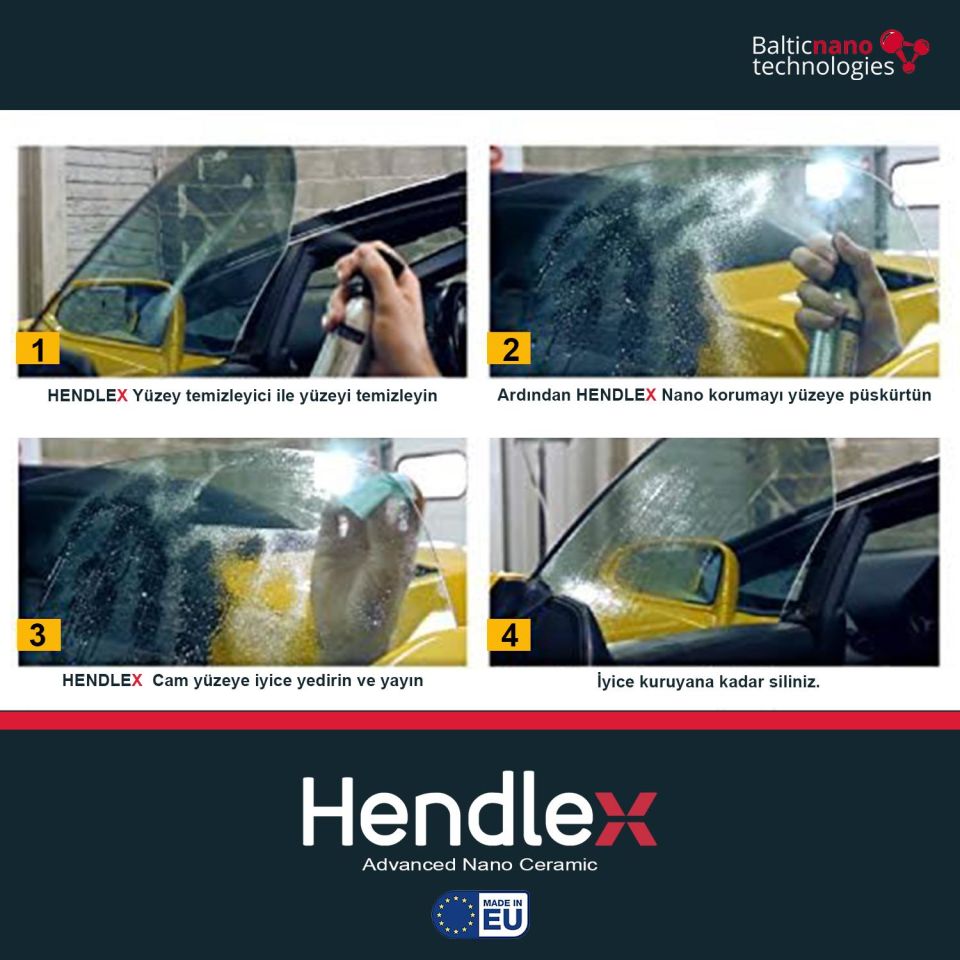 HENDLEX Cam Bugu Önleyici Set 50ml.x2