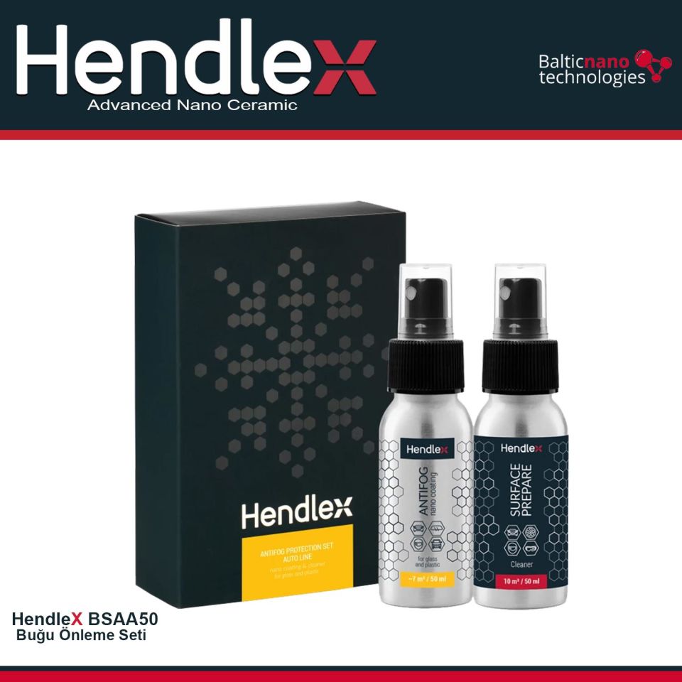 HENDLEX Cam Bugu Önleyici Set 50ml.x2
