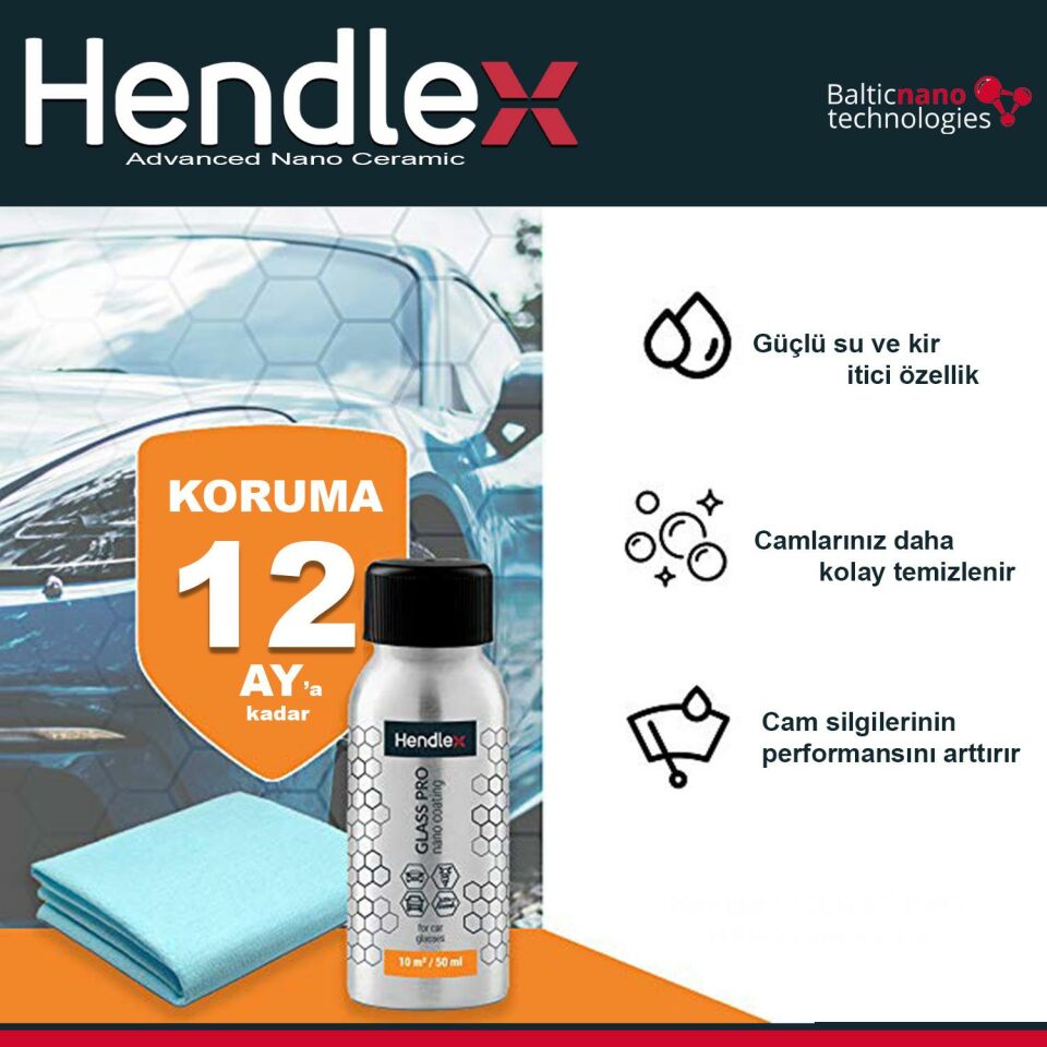 HENDLEX Nano Cam Su itici Kaplama 50ml