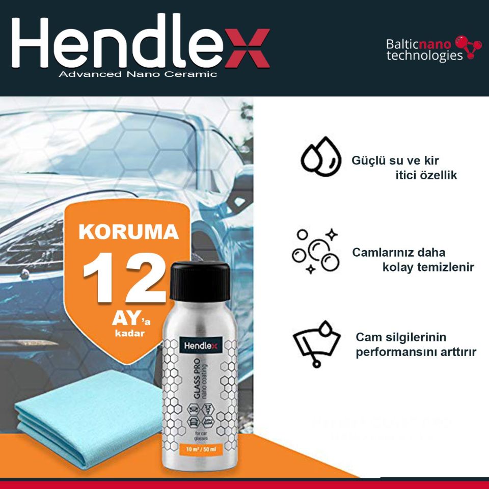 HENDLEX Nano Cam Su itici Kaplama 50ml