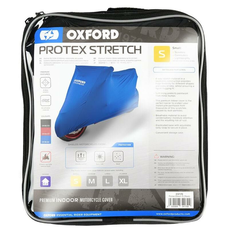 Oxford Motosiklet Protex Indoor Premium Stretch-Fit Kilif Iç Mekan Small Mavi CV178