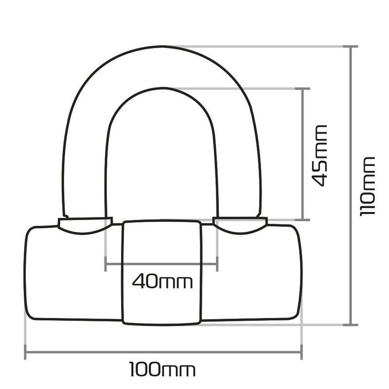 Oxford Motosiklet HD MaX Disk Kilidi 14mm LK311