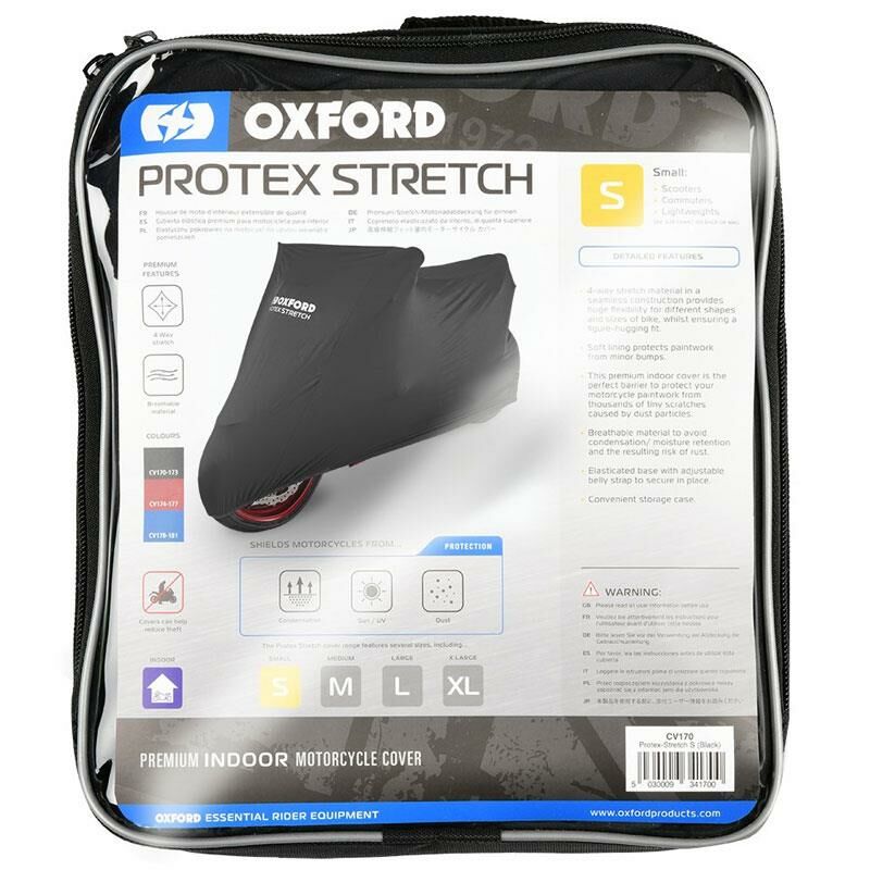 Oxford Motosiklet Protex Indoor Premium Stretch-Fit Kilif Iç Mekan X-Large Siyah CV173