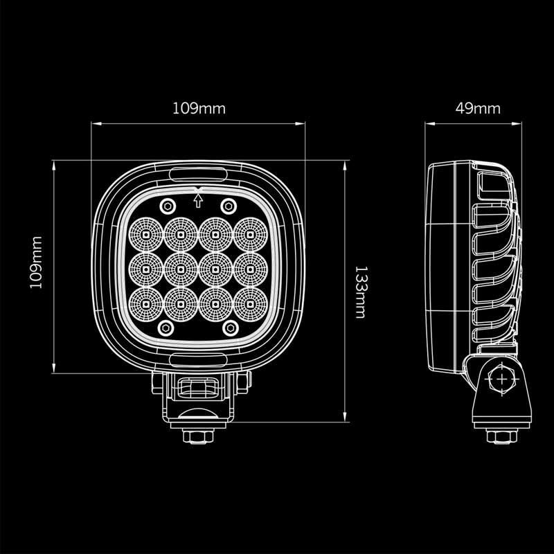 Strands Off-Road Led Lamba President Red 24W 908538