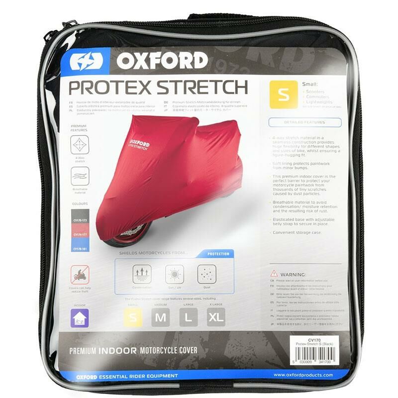 Oxford Motosiklet Protex Indoor Premium Stretch-Fit Kilif Iç Mekan Medium Kirmizi CV175
