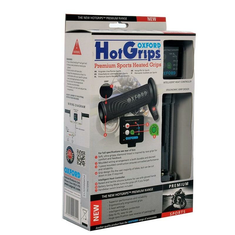 Oxford Motosiklet HotGrips Premium Sports Elcik Isitma OF692