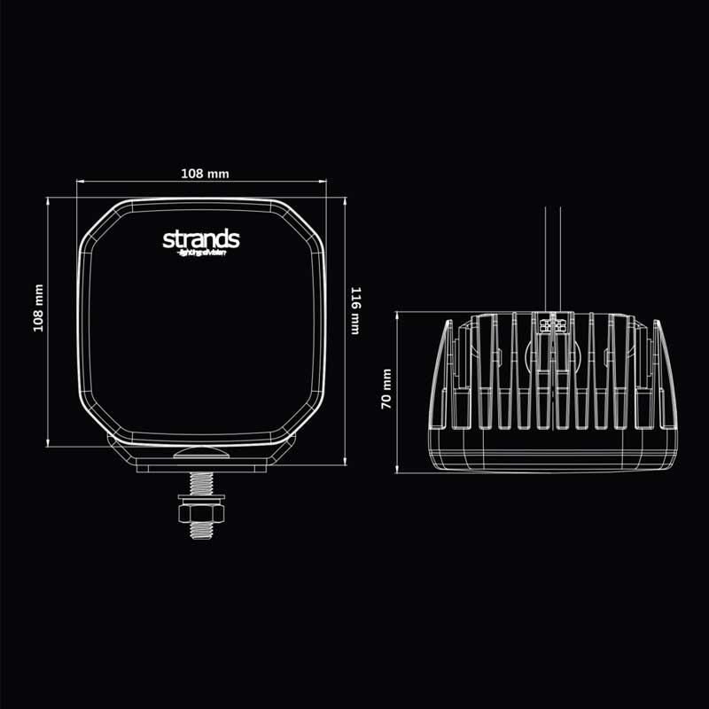 Strands Off-Road Led Lamba FOR9T No-Glare 78W 809260