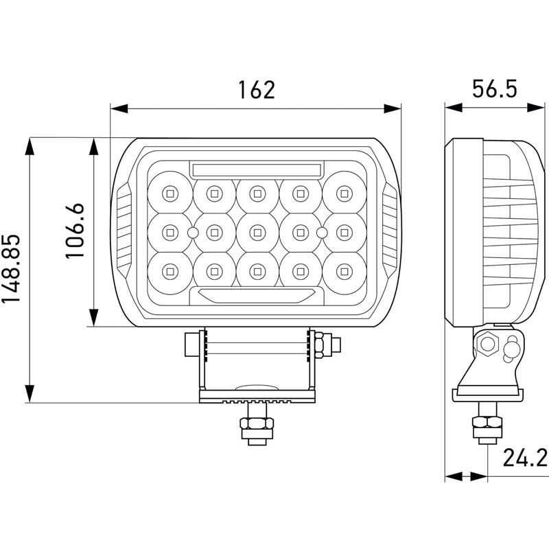 Hella Off-Road Led Lamba 12V-24V Valuefit 450 1FE358154-051