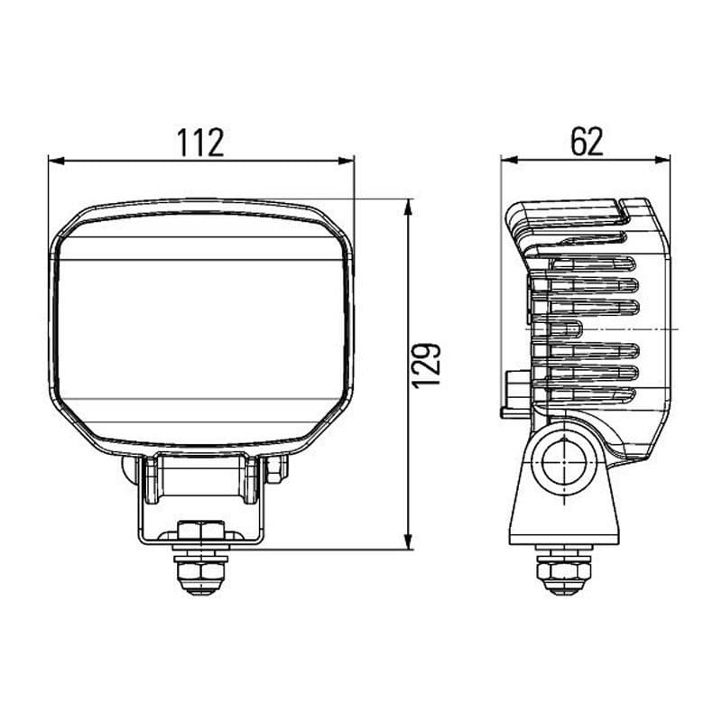 Hella Off-Road Led Lamba 12V-24V Power Beam 1800 1GA996388-031