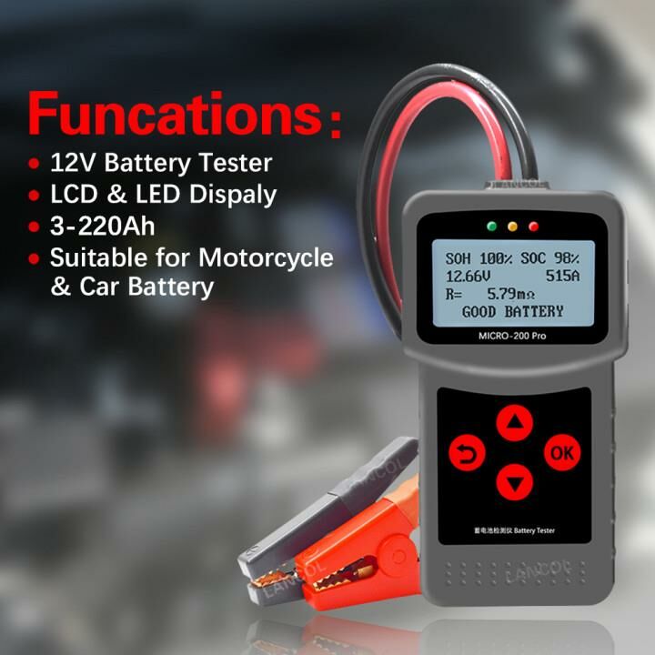 Lancol Oto ve Motosiklet Akü Test Cihazi Micro-200 Pro