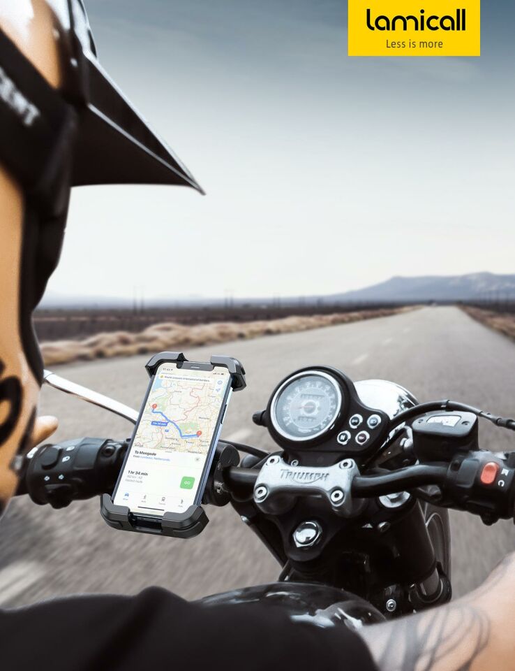 Lamicall Motosiklet ve Bisiklet Telefon Tutucu Hizli Takilir BP07