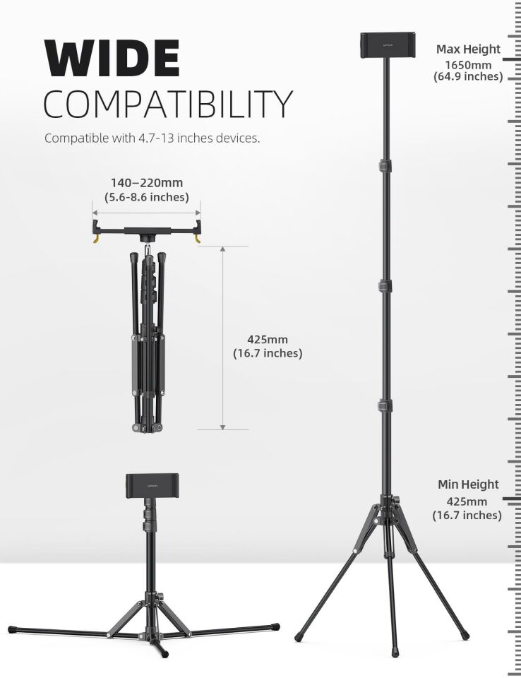 Lamicall Katlanabilir Tablet Tripod 360 Derece Dönme Kumandali FT02