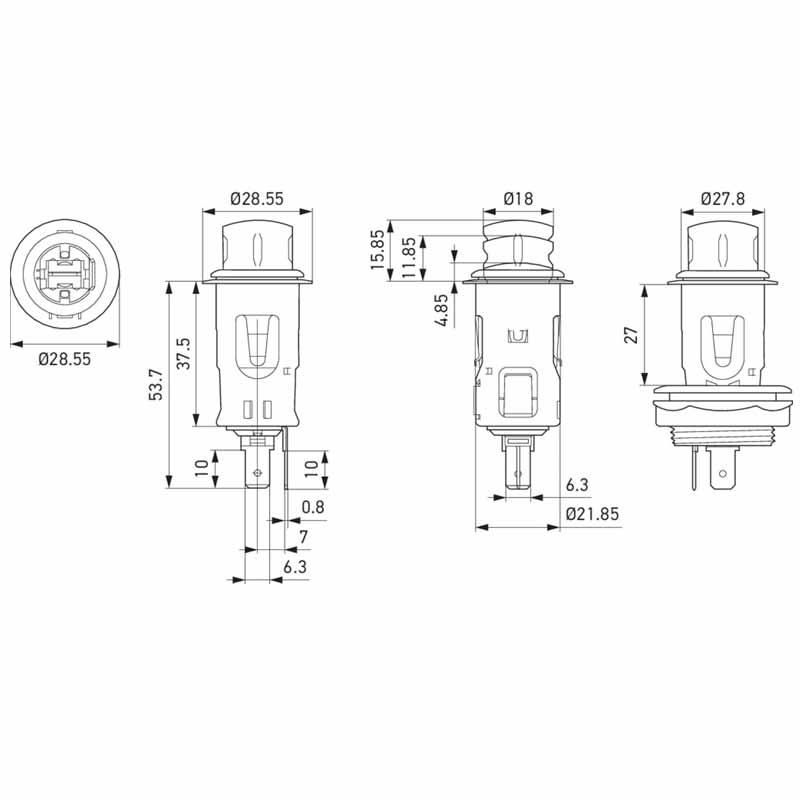 Hella Araç Çakmagi Kirmizi 12V 10A 8EZ008021-041