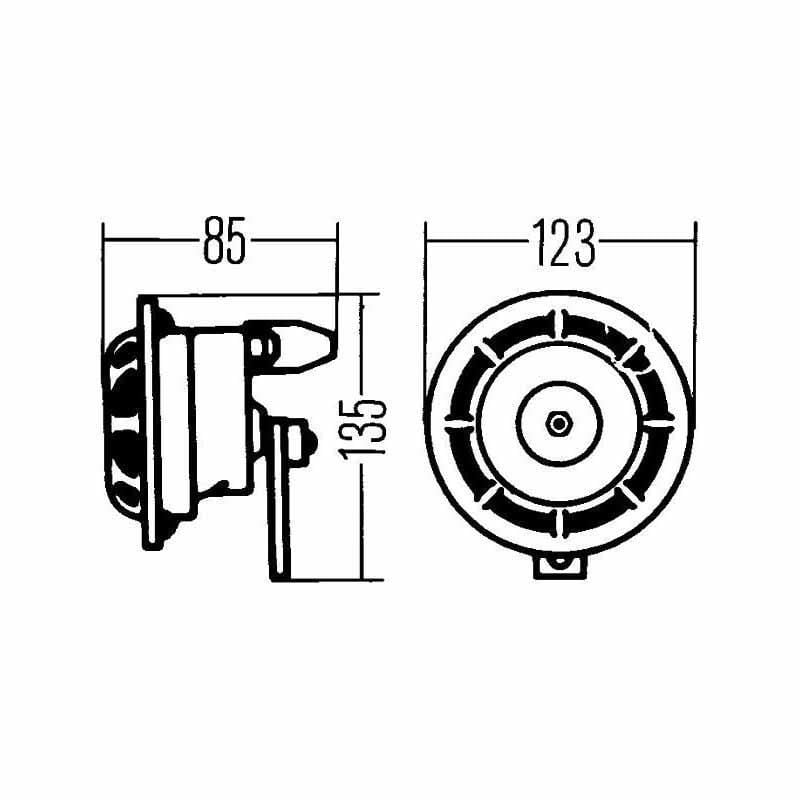Hella Yüksek Ton Korna 24V 375-500HZ 110 DBA 3AG003399-101