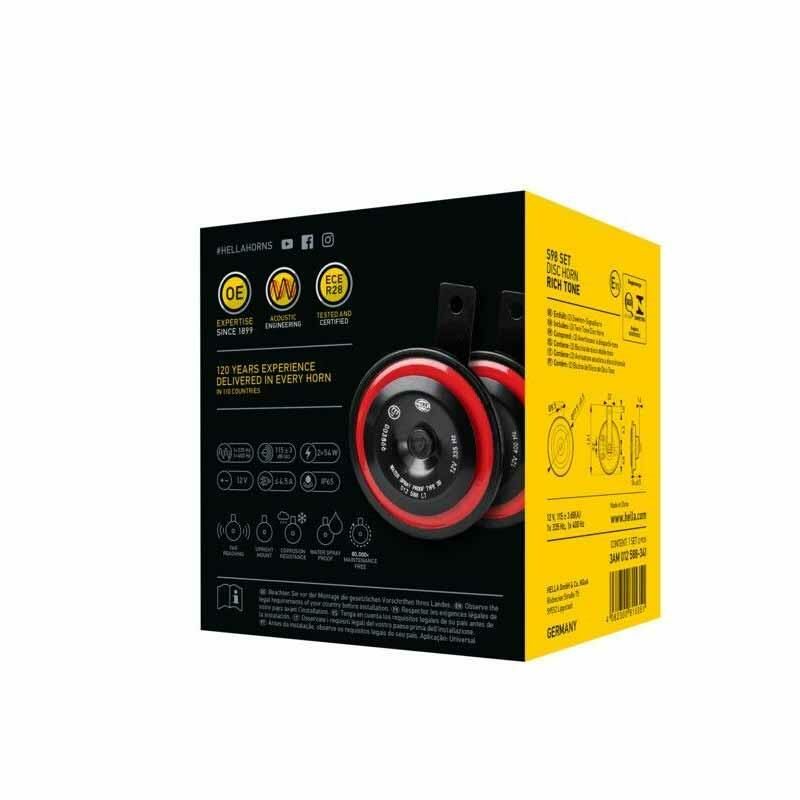 Hella Düsük/Yüksek Ton Korna 12V 335-400HZ 115 DBA 3AM012588-341