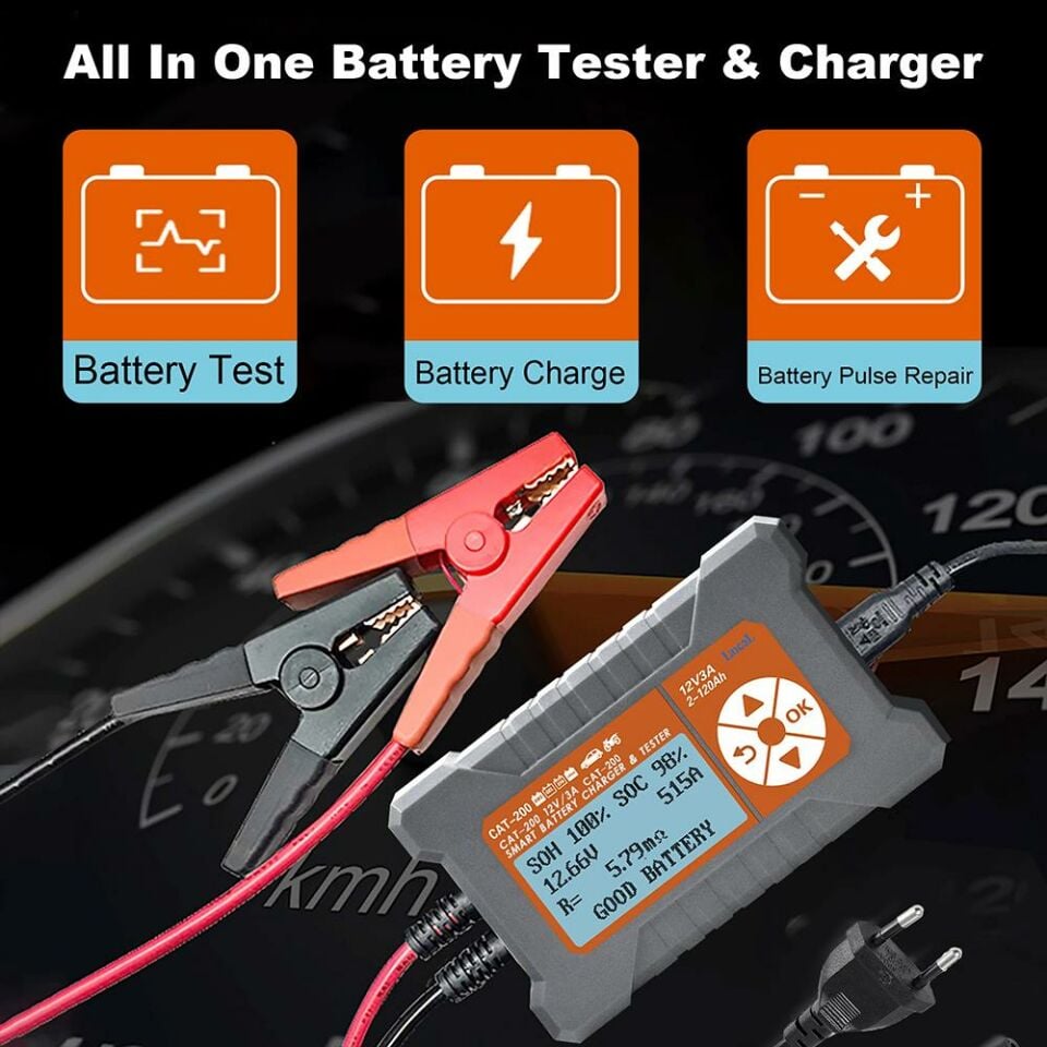 Lancol Akü Test ve Sarj Cihazi 12V/3A CAT-200