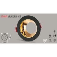 JAGUAR YUVARLAK SPOT (MAT SİYAH-ROSE)(AMPUL HARİÇ)(5 ADET)