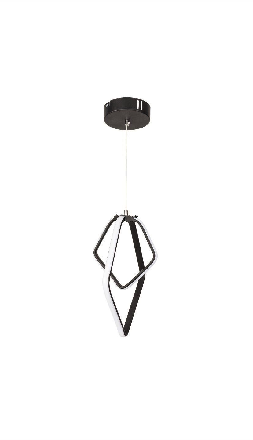 QUADRADO LED AVİZE SİYAH (3 RENK)