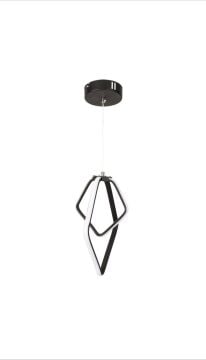 QUADRADO LED AVİZE SİYAH (3 RENK)
