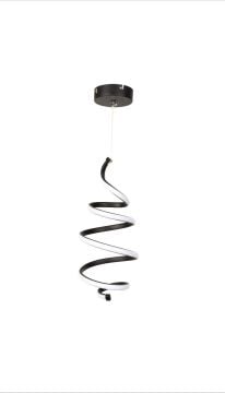 SPİRALE LED AVİZE SİYAH (3 RENK)