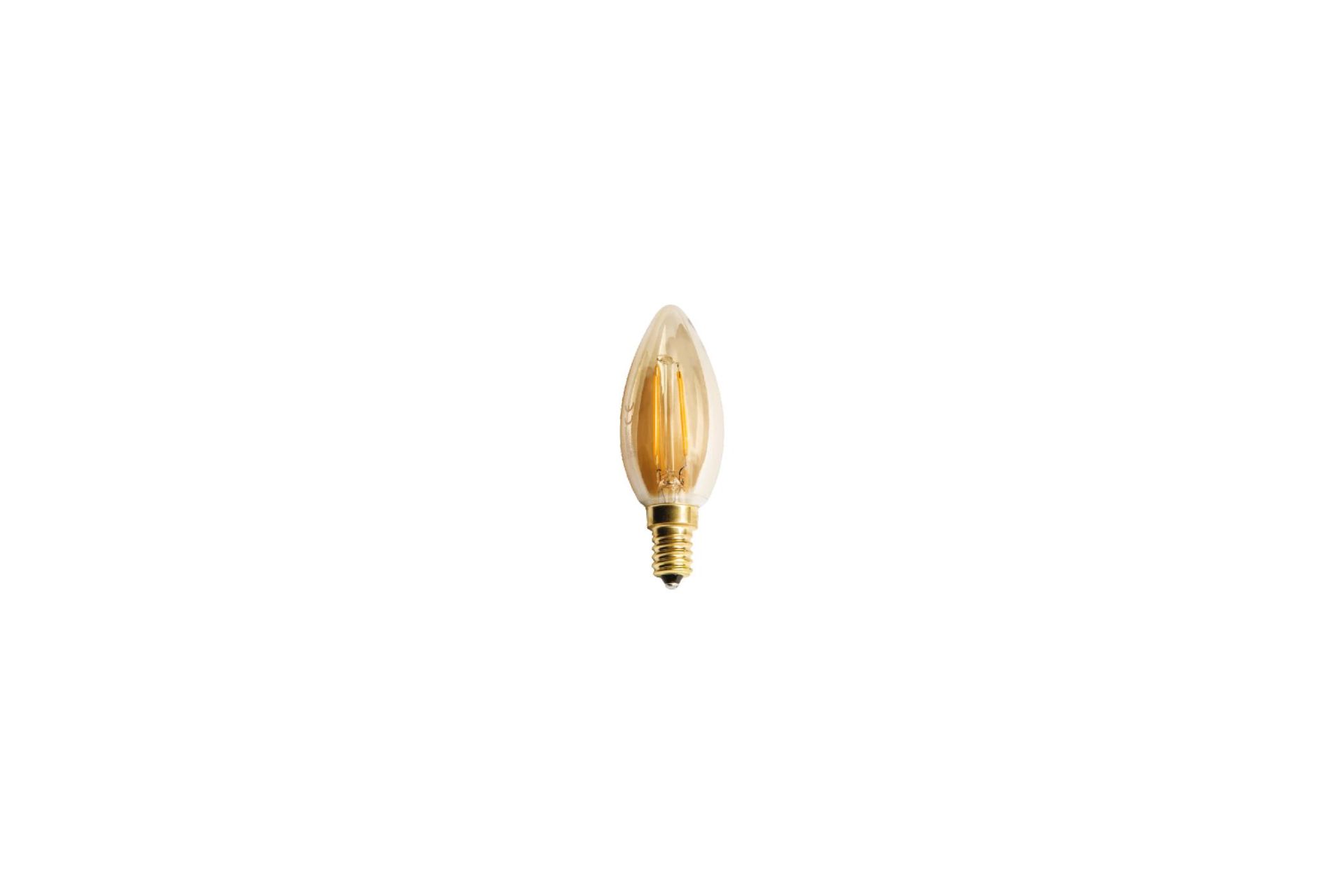 4W RUSTİK LED BUJI AMPUL (E-14)(AMBER)(10 ADET)