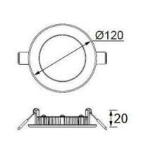 LD471 Slim Yuvarlak LED Panel 6W (6500K)(5 ADET)