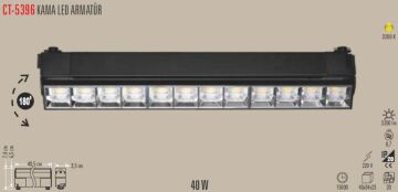 40W KAMA LED ARMATÜR (GÜNIŞIĞI)